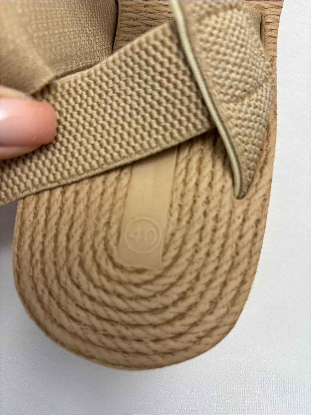 Fashion‎ Women’s 40 Beige Wedge Sandals - Comfortable Summer Platform #420